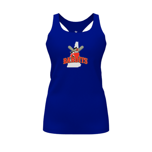 [CUS-DFW-RCBK-PER-RYL-FYS-LOGO1] Racerback Tank Top (Female Youth S, Royal, Logo 1)