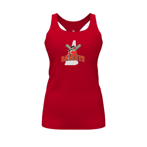 [CUS-DFW-RCBK-PER-RED-FYS-LOGO1] Racerback Tank Top (Female Youth S, Red, Logo 1)