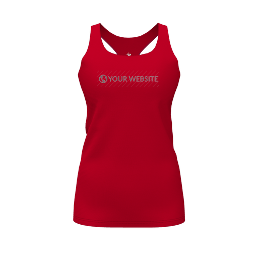 [FT0TRBRD-FYS-LOGO2] Decker Racerback Tank Top (Female Youth S, Red, Logo 2)