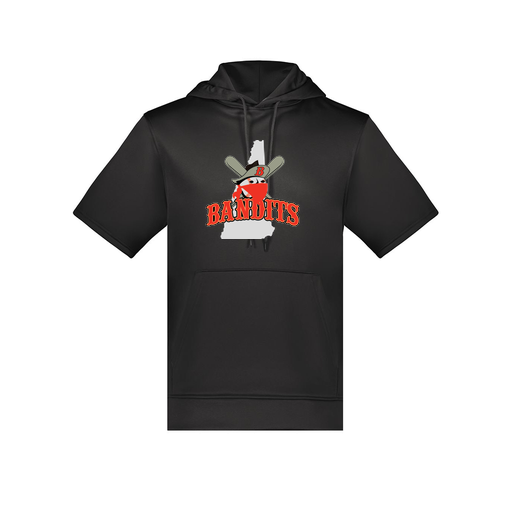 [6871.080.S-LOGO1] Men's Dri Fit Short Sleeve Hoodie (Adult S, Black, Logo 1)