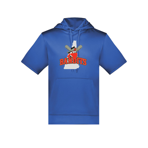 [6871.060.S-LOGO1] Men's Dri Fit Short Sleeve Hoodie (Adult S, Royal, Logo 1)