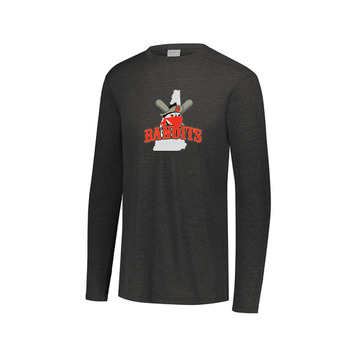 [FTLCUBBK-AXS-LOGO1] Decker Men's Tri-Blend T-Shirt - Long Sleeve (Adult XS, Black, Logo 1)