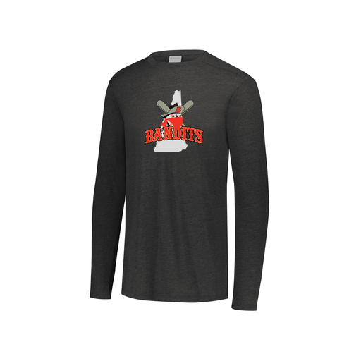 [FTLCUBBK-YS-LOGO1] Decker Youth Tri-Blend T-Shirt - Long Sleeve (Youth S, Black, Logo 1)