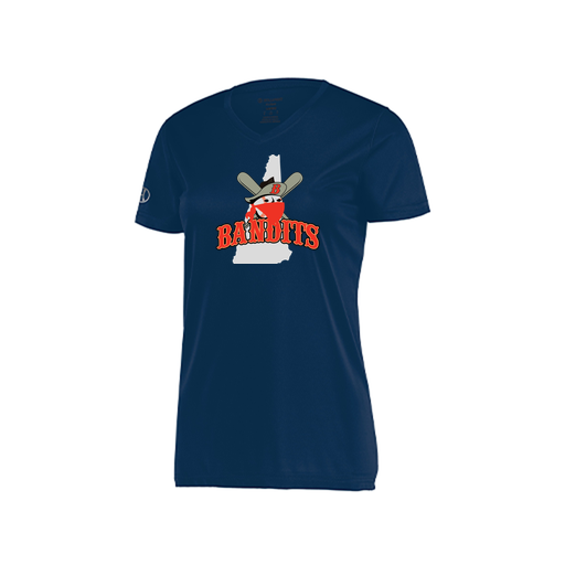 [222820.065.S-LOGO1] Ladies Movement Dri Fit Shirt (Female Adult S, Navy, Logo 1)